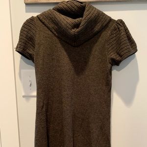 Ladies comfy brown sweater dress